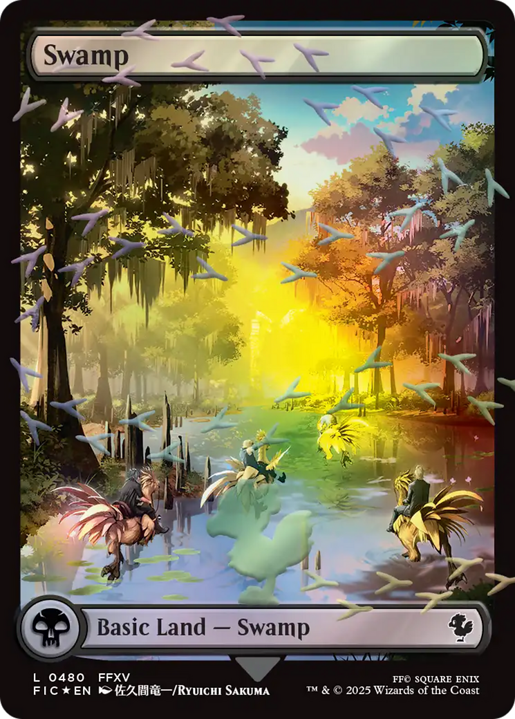 Swamp (Chocobo Track Foil) [FINAL FANTASY Commander] | Boutique FDB TCG