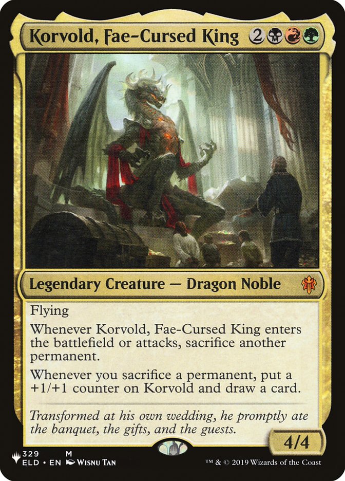 Korvold, Fae-Cursed King [The List] | Boutique FDB TCG