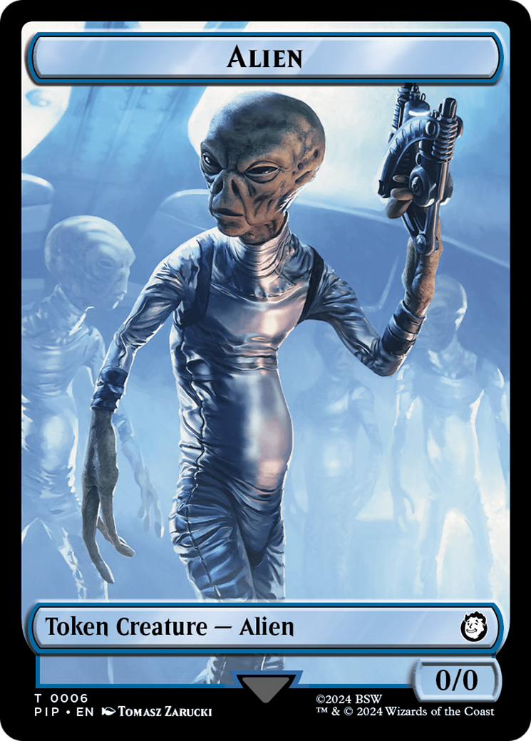 Alien // Clue Double-Sided Token [Fallout Tokens] | Boutique FDB TCG