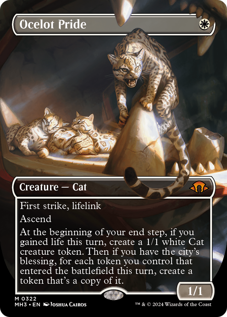 Ocelot Pride (Borderless) [Modern Horizons 3] | Boutique FDB TCG