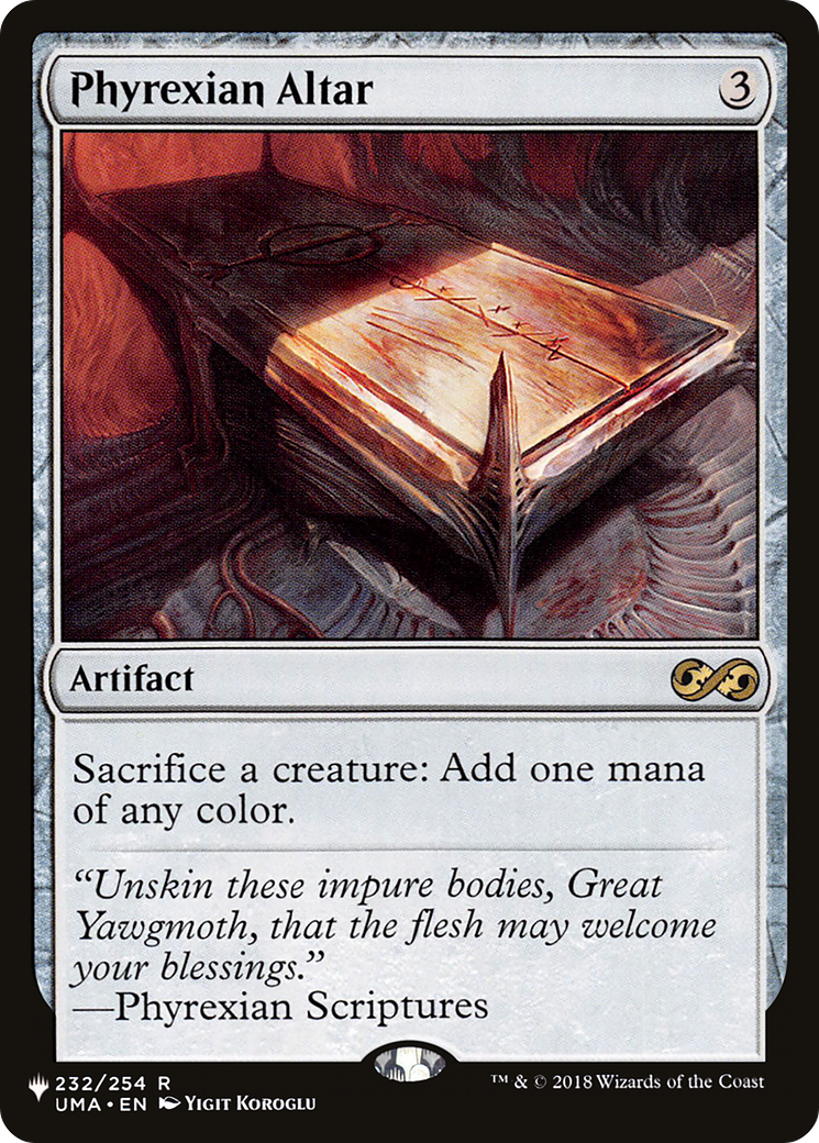 Phyrexian Altar [The List] | Boutique FDB TCG