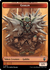 Tarmogoyf (Ripple Foil) // Goblin Double-Sided Token [Modern Horizons 3 Commander Tokens] | Boutique FDB TCG