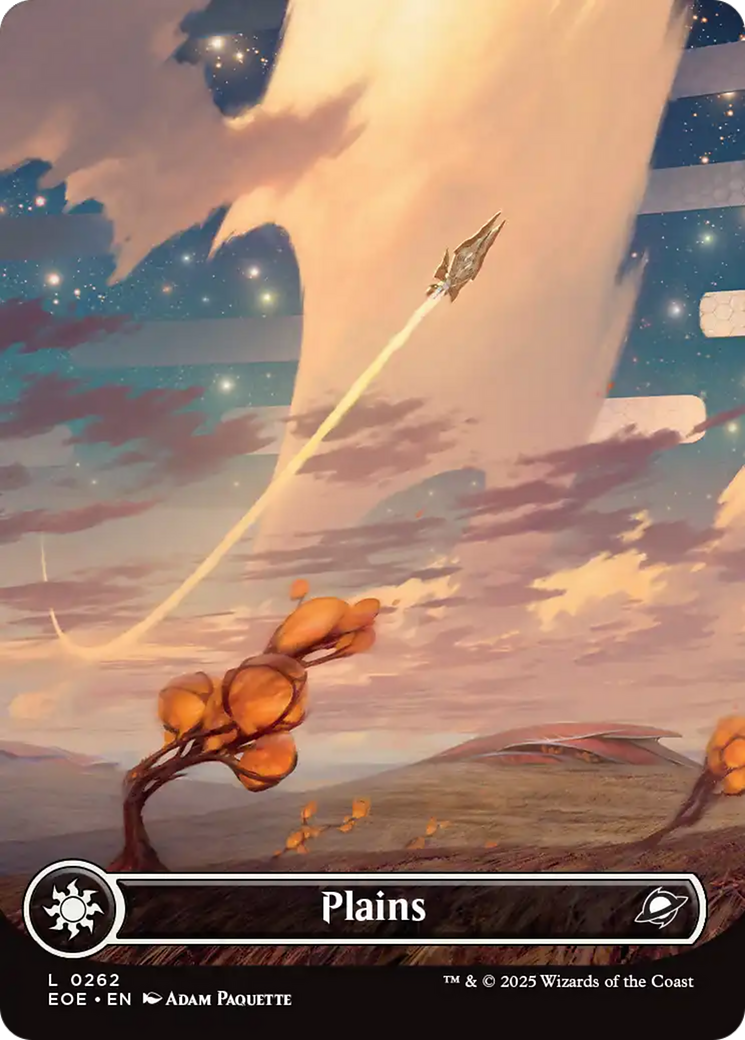 Plains (0262) (Borderless) [Edge of Eternities] | Boutique FDB TCG