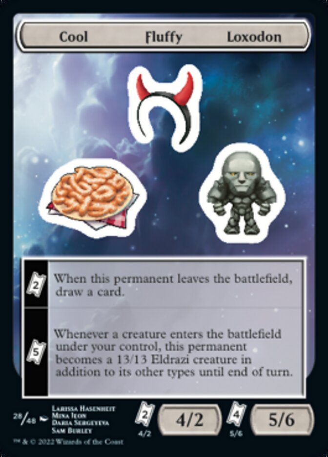Cool Fluffy Loxodon [Unfinity Stickers] | Boutique FDB TCG
