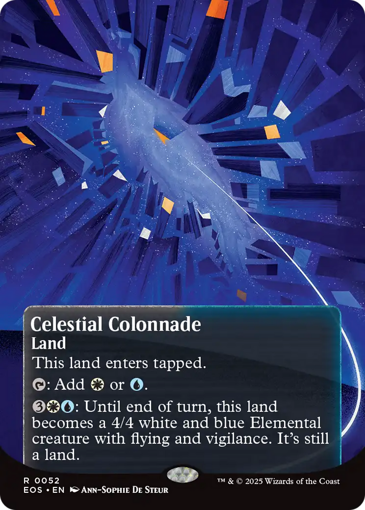 Celestial Colonnade (0052) (Borderless) [Edge of Eternities: Stellar Sights] | Boutique FDB TCG