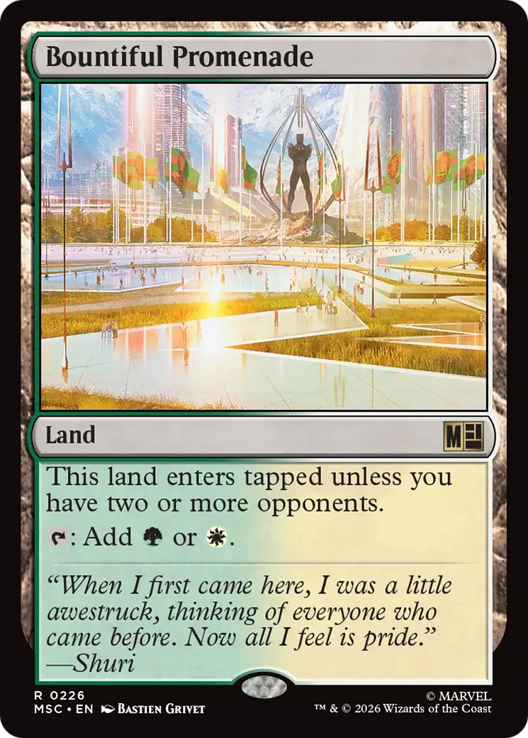 Bountiful Promenade [Marvel Super Heroes Commander] | Boutique FDB TCG