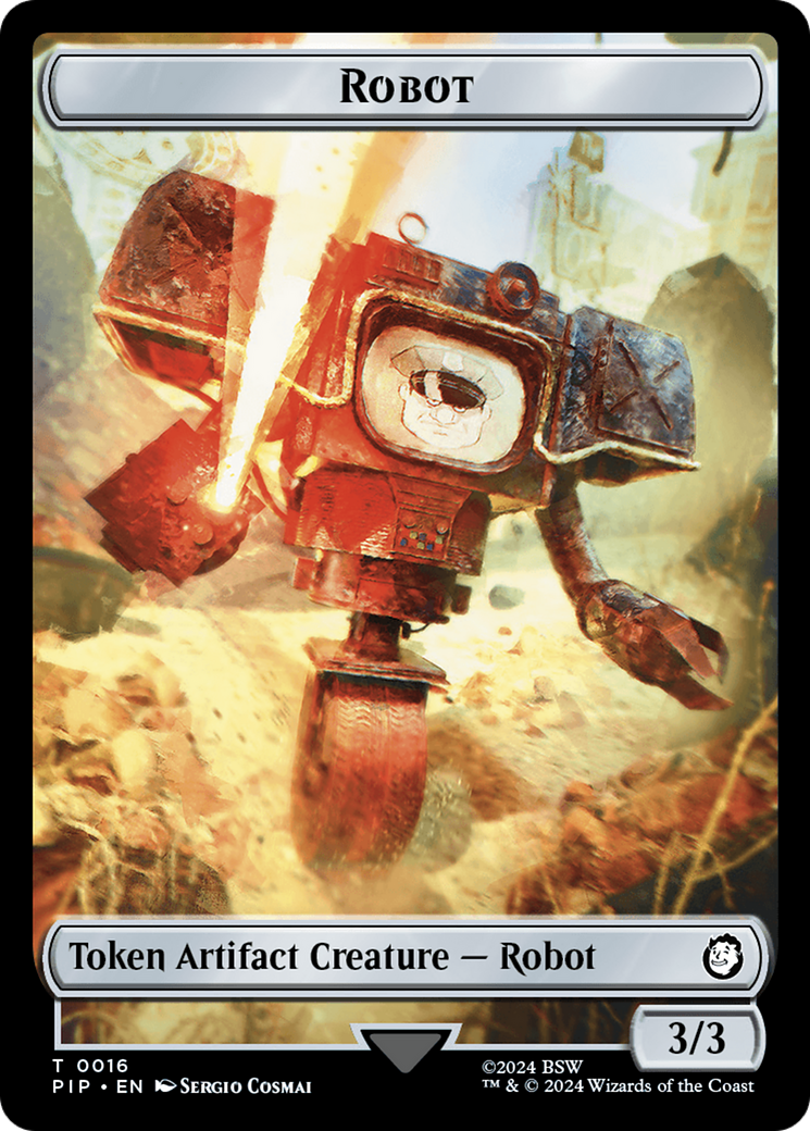 Energy Reserve // Robot Double-Sided Token [Fallout Tokens] | Boutique FDB TCG