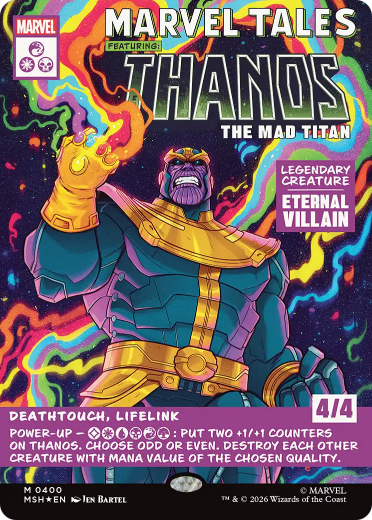 Thanos, The Mad Titan (Borderless) (0400) [Marvel Super Heroes] | Boutique FDB TCG