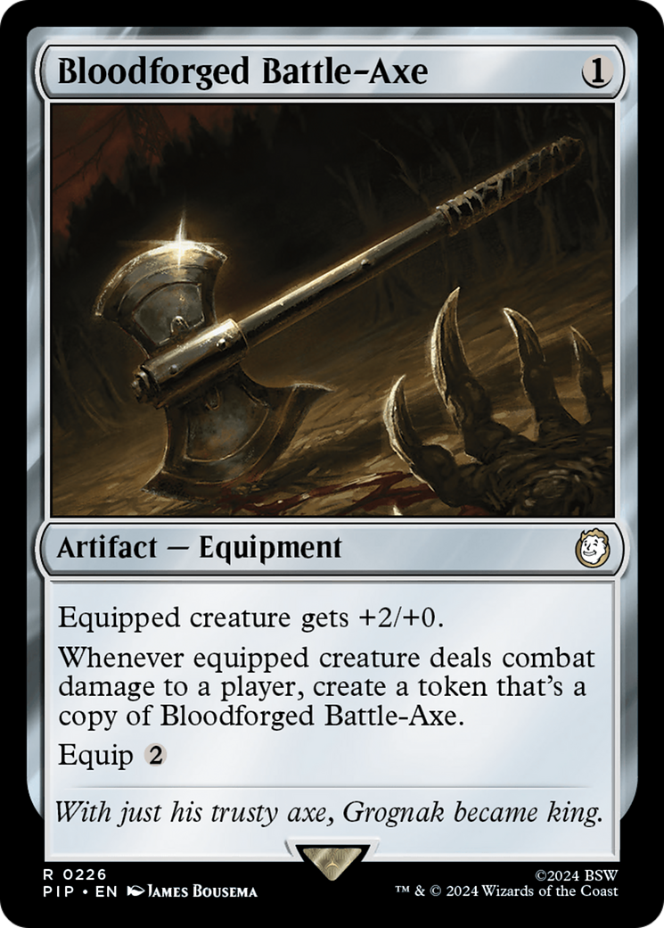 Bloodforged Battle-Axe [Fallout] | Boutique FDB TCG