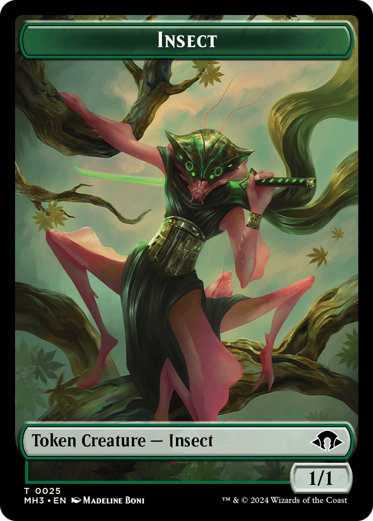 Insect Token (0025) [Modern Horizons 3 Tokens] | Boutique FDB TCG