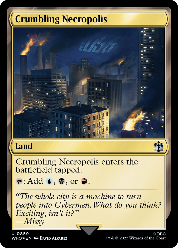 Crumbling Necropolis (Surge Foil) [Doctor Who] | Boutique FDB TCG