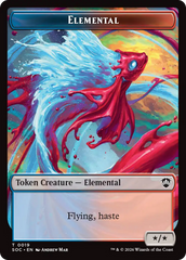 Elemental (0019) // Copy Double-Sided Token [Secrets of Strixhaven Commander Tokens] | Boutique FDB TCG