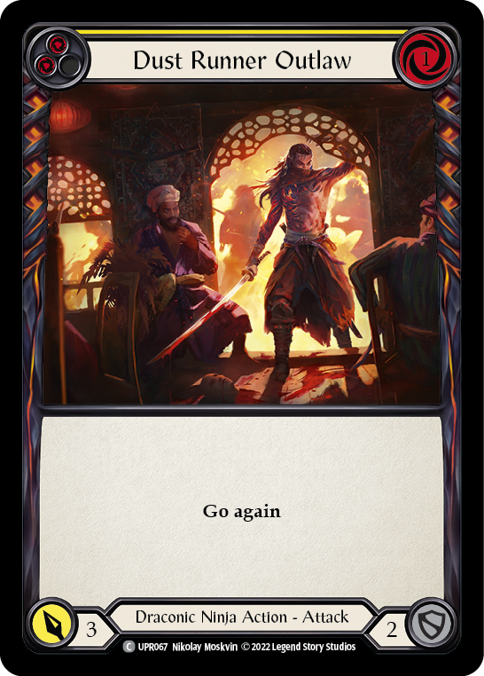 Dust Runner Outlaw (Yellow) [UPR067] (Uprising) | Boutique FDB TCG