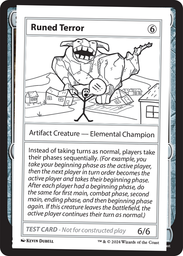 Runed Terror [Mystery Booster 2 Playtest Cards] | Boutique FDB TCG