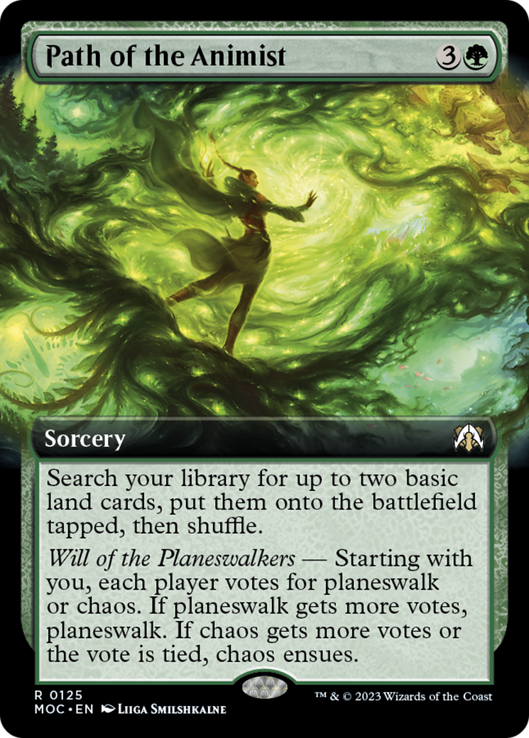 Path of the Animist (Extended Art) [March of the Machine Commander] | Boutique FDB TCG