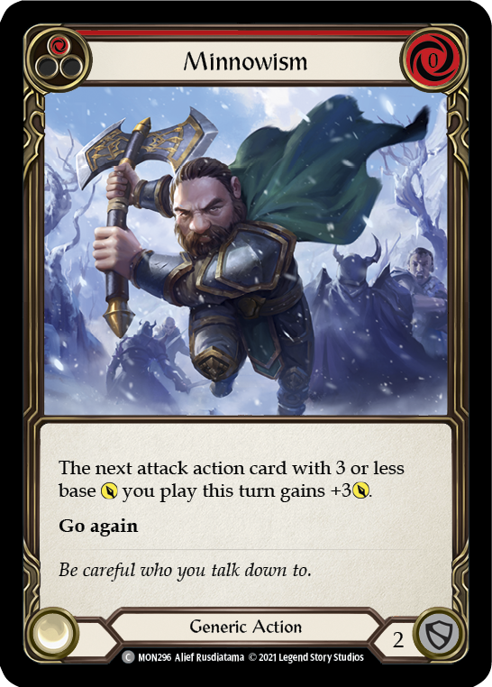 Minnowism (Red) [MON296] (Monarch)  1st Edition Normal | Boutique FDB TCG