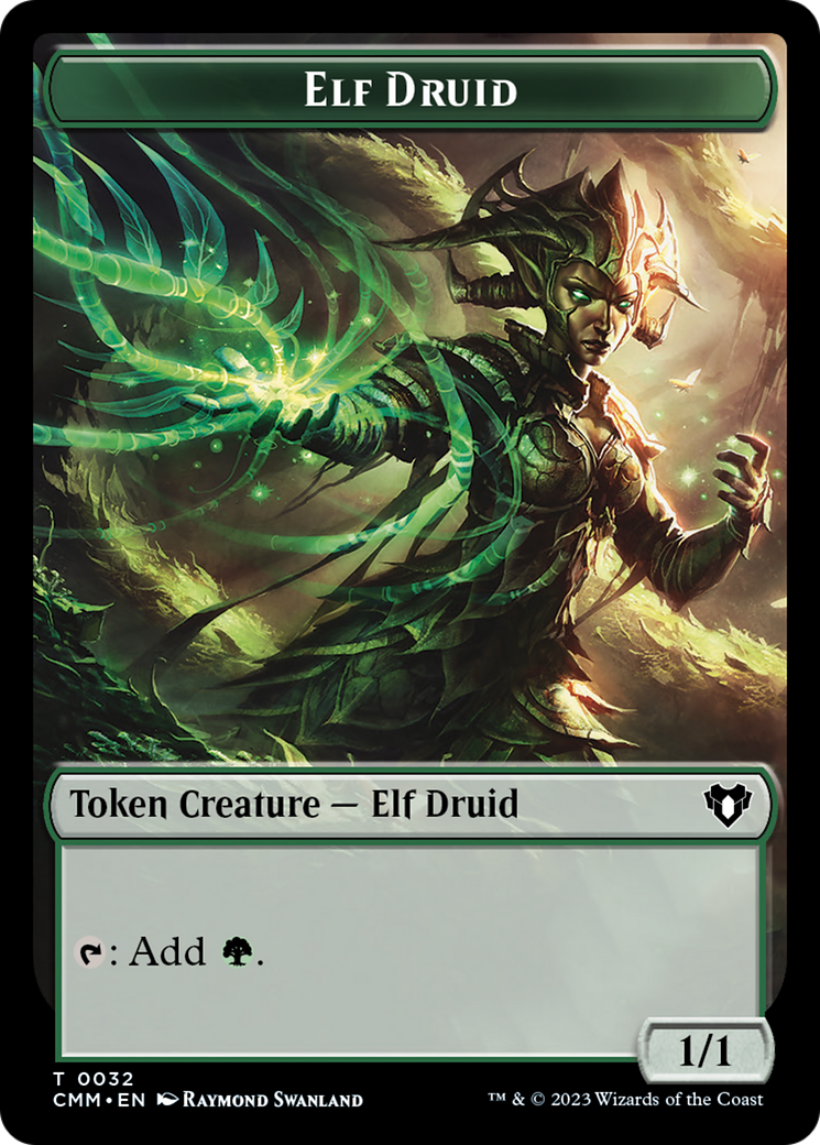 Elf Druid Token [Commander Masters Tokens] | Boutique FDB TCG