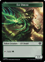 Elemental (0024) // Elf Druid Double-Sided Token [Commander Masters Tokens] | Boutique FDB TCG