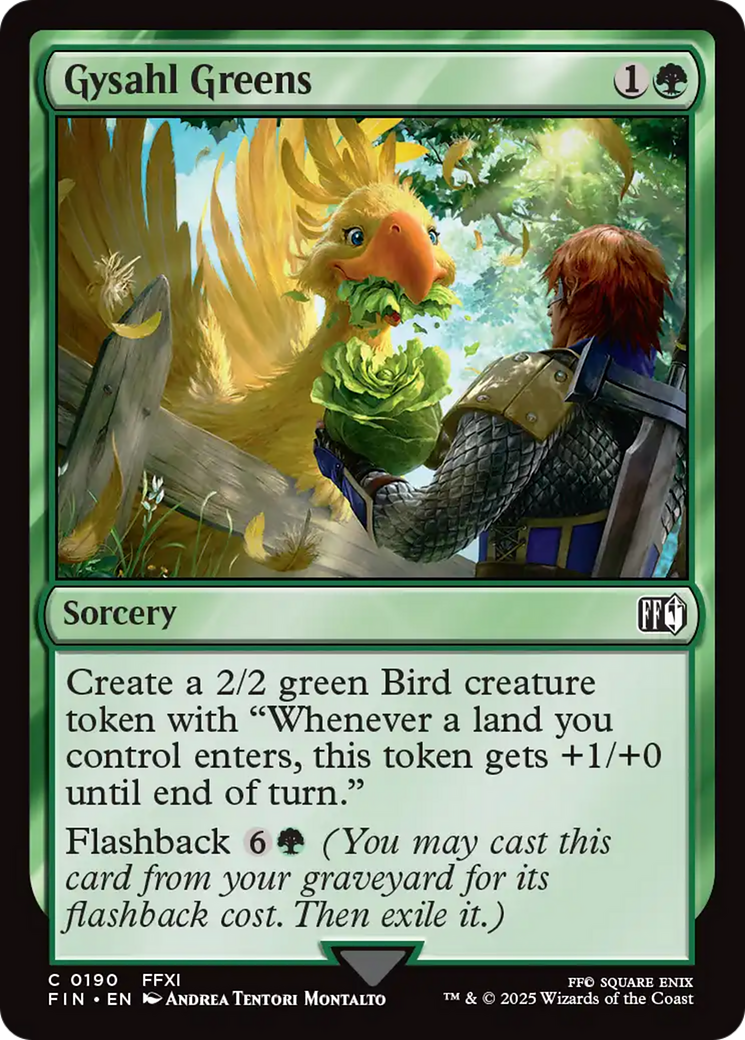 Gysahl Greens [FINAL FANTASY] | Boutique FDB TCG