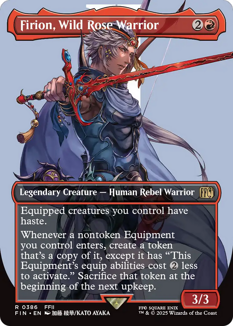 Firion, Wild Rose Warrior (Borderless) [FINAL FANTASY] | Boutique FDB TCG