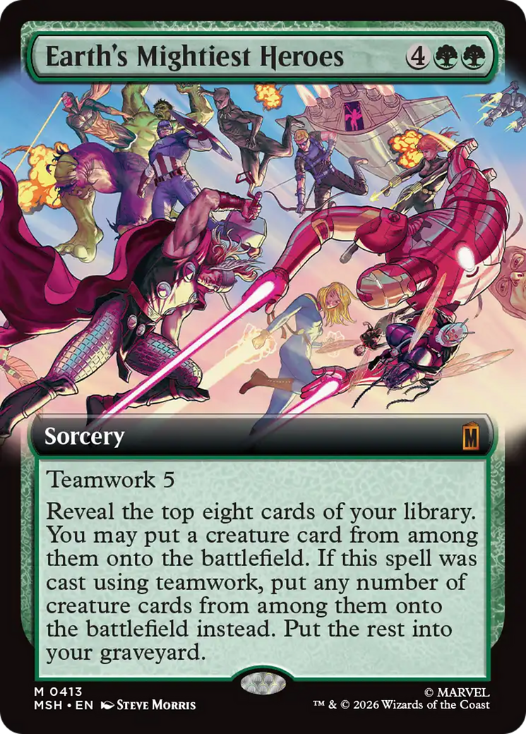 Earth's Mightiest Heroes (Extended Art) [Marvel Super Heroes] | Boutique FDB TCG