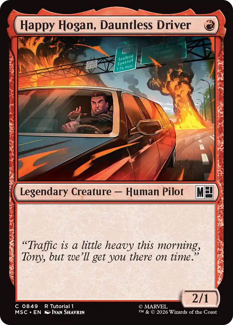 Happy Hogan, Dauntless Driver (0849) [Marvel Super Heroes Commander] | Boutique FDB TCG