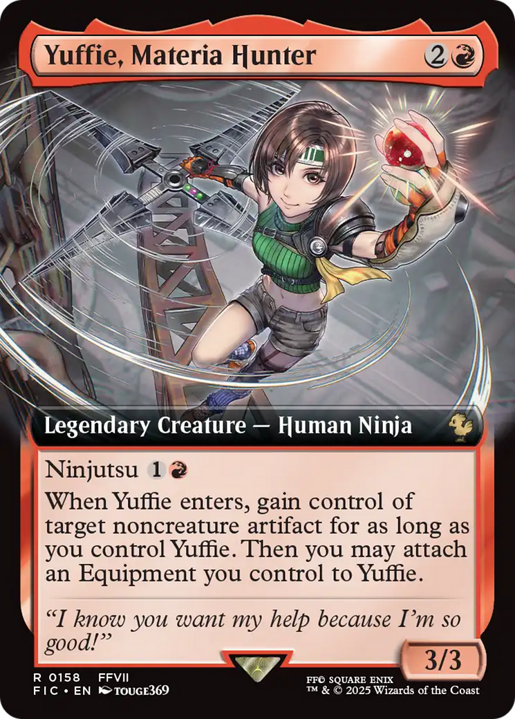 Yuffie, Materia Hunter (Extended Art) [FINAL FANTASY Commander] | Boutique FDB TCG