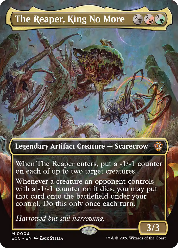 The Reaper, King No More (Borderless) [Lorwyn Eclipsed Commander] | Boutique FDB TCG