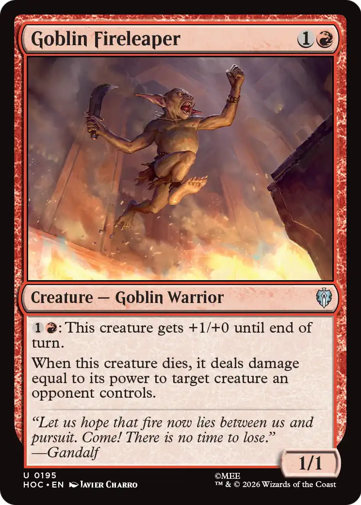 Goblin Fireleaper [The Hobbit: Eternal-Legal] | Boutique FDB TCG