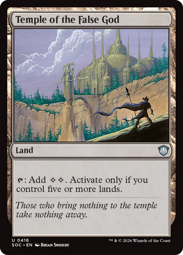 Temple of the False God [Secrets of Strixhaven Commander] | Boutique FDB TCG