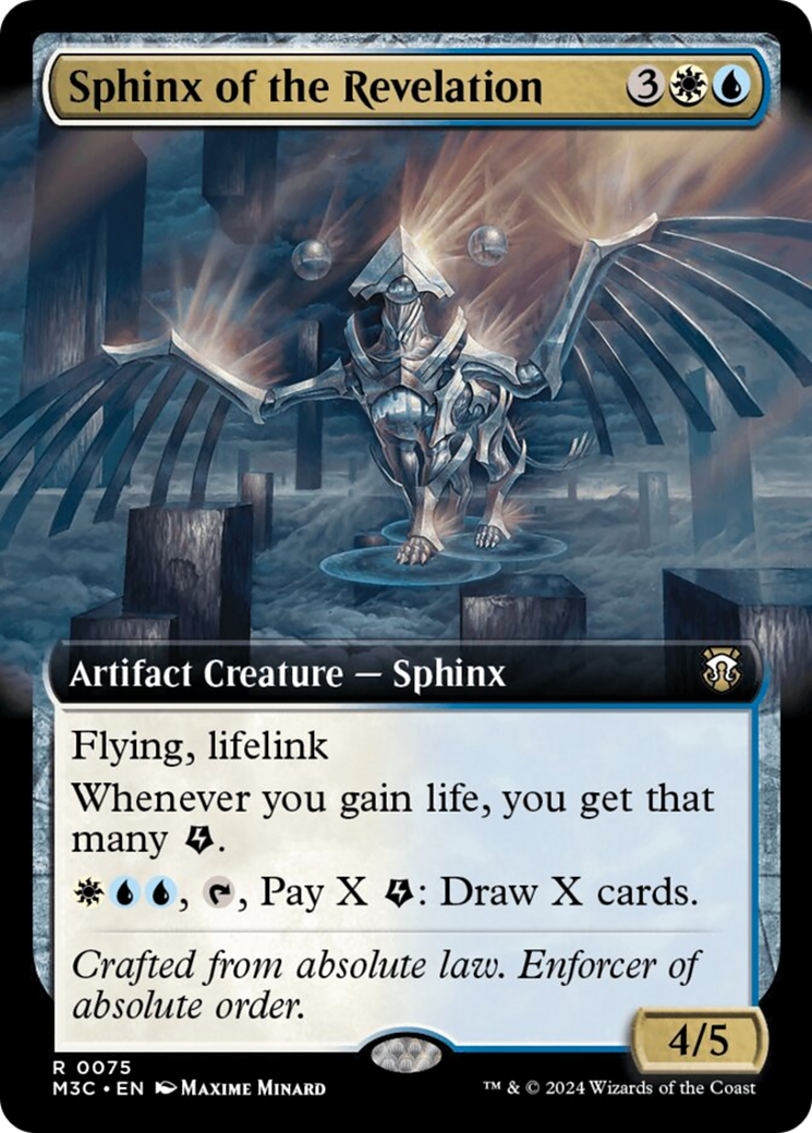 Sphinx of the Revelation (Extended Art) (Ripple Foil) [Modern Horizons 3 Commander] | Boutique FDB TCG