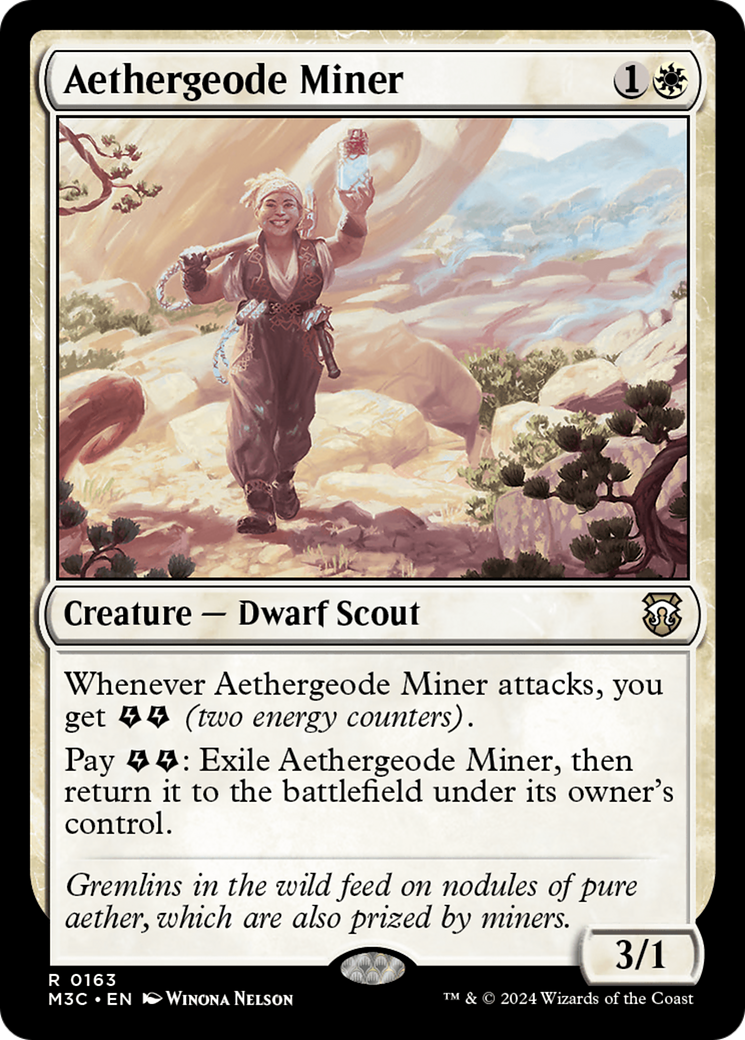 Aethergeode Miner (Ripple Foil) [Modern Horizons 3 Commander] | Boutique FDB TCG