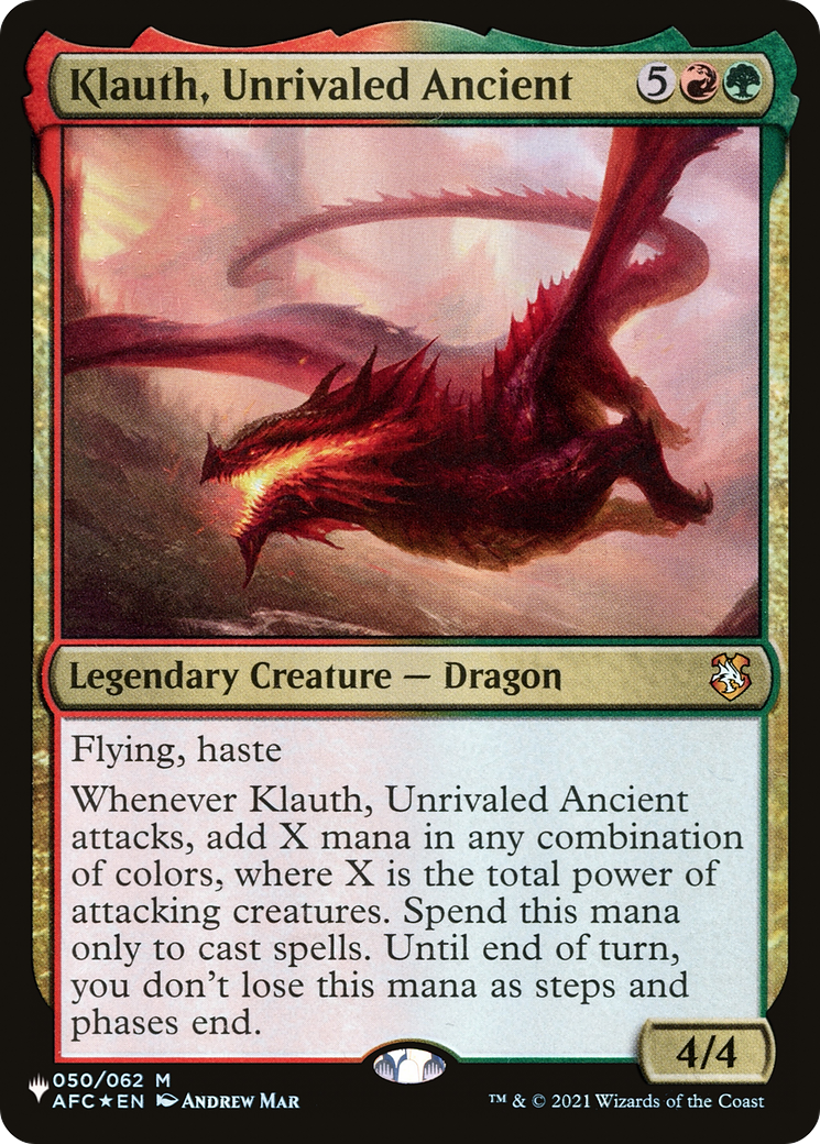 Klauth, Unrivaled Ancient [The List] | Boutique FDB TCG