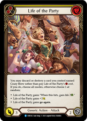 Life of the Party (Yellow) [EVR162] (Everfest)  1st Edition Rainbow Foil | Boutique FDB TCG