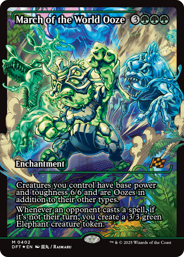 March of the World Ooze (Showcase) [Aetherdrift] | Boutique FDB TCG