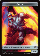 Bird // Golem (0012) Double-Sided Token [Edge of Eternities Commander Tokens] | Boutique FDB TCG