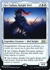 Syr Cadian, Knight Owl (Unfinity Foil Edition) [The List] | Boutique FDB TCG