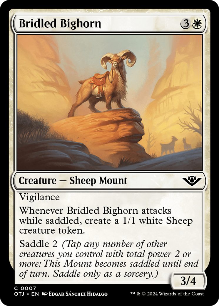 Bridled Bighorn [Outlaws of Thunder Junction] | Boutique FDB TCG