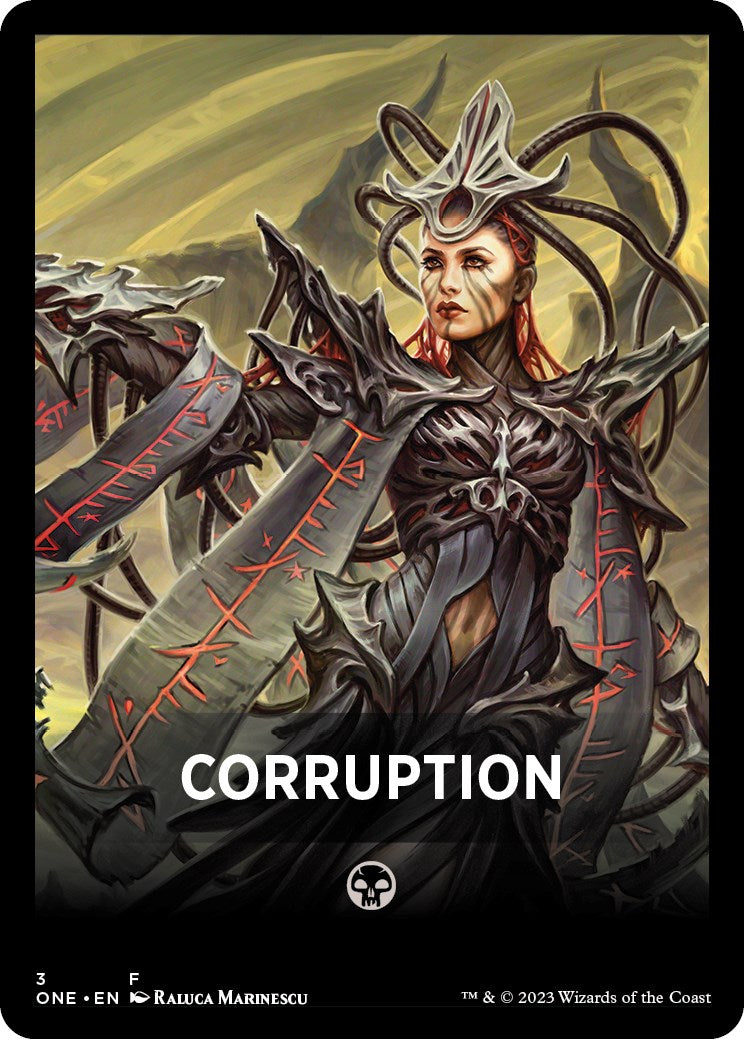 Corruption Theme Card [Phyrexia: All Will Be One Tokens] | Boutique FDB TCG