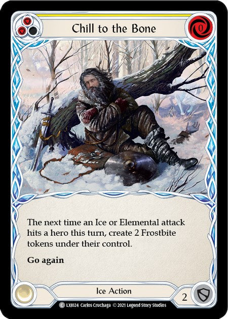 Chill to the Bone (Yellow) [LXI024] (Tales of Aria Lexi Blitz Deck)  1st Edition Normal | Boutique FDB TCG