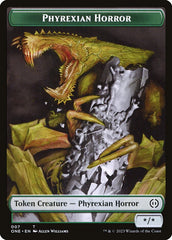 Phyrexian Goblin // Phyrexian Horror Double-Sided Token [Phyrexia: All Will Be One Tokens] | Boutique FDB TCG