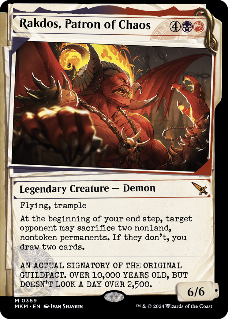 Rakdos, Patron of Chaos (Showcase) (0369) [Murders at Karlov Manor] | Boutique FDB TCG