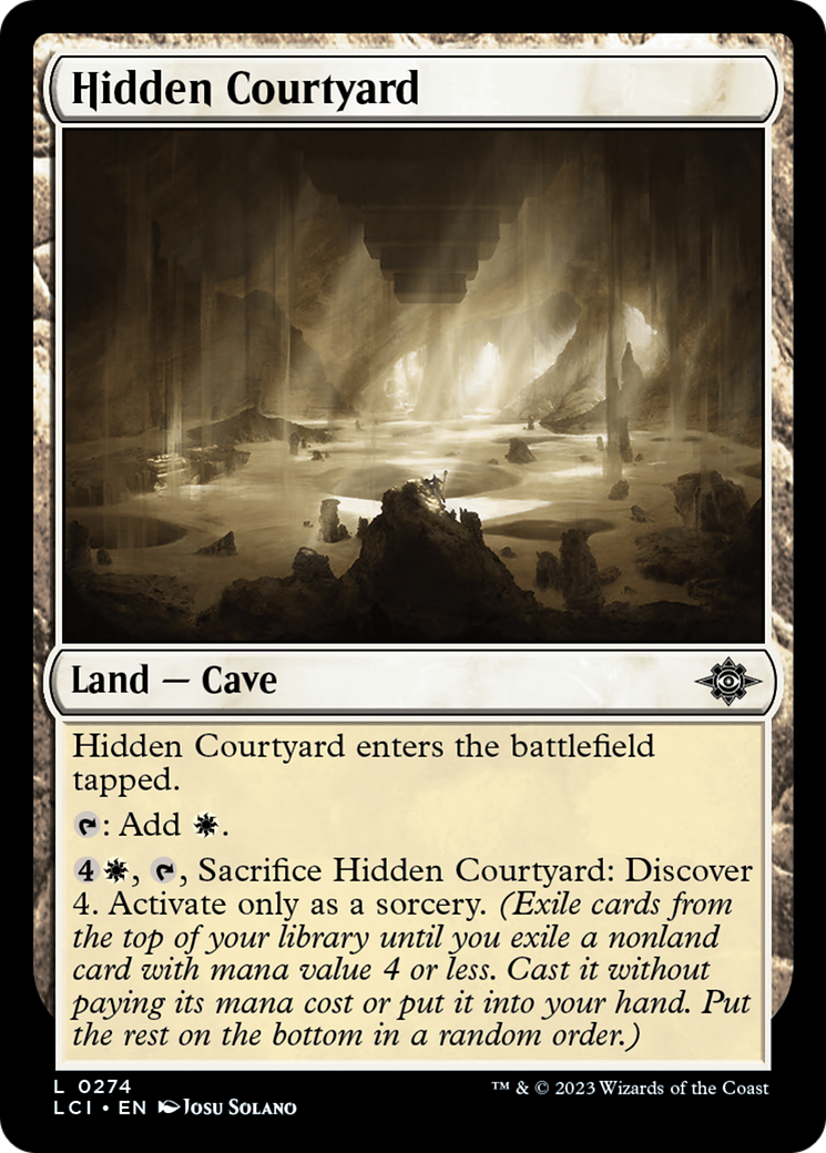 Hidden Courtyard [The Lost Caverns of Ixalan] | Boutique FDB TCG