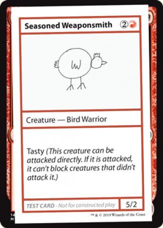 Seasoned Weaponsmith (2021 Edition) [Mystery Booster Playtest Cards] | Boutique FDB TCG