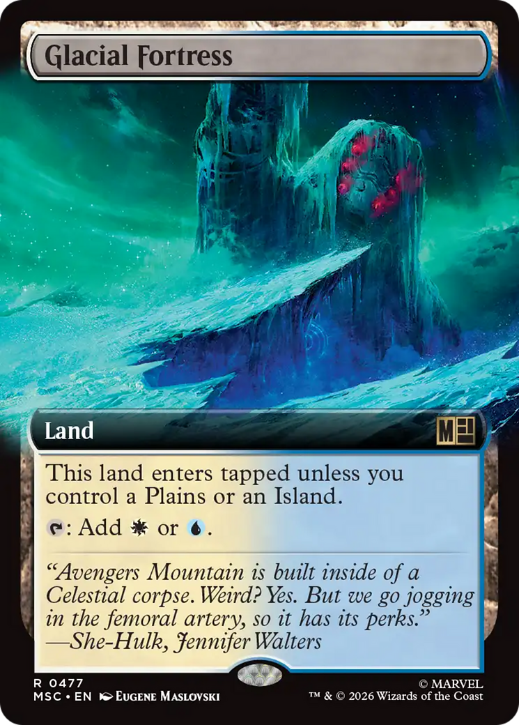 Glacial Fortress (Extended Art) [Marvel Super Heroes Commander] | Boutique FDB TCG