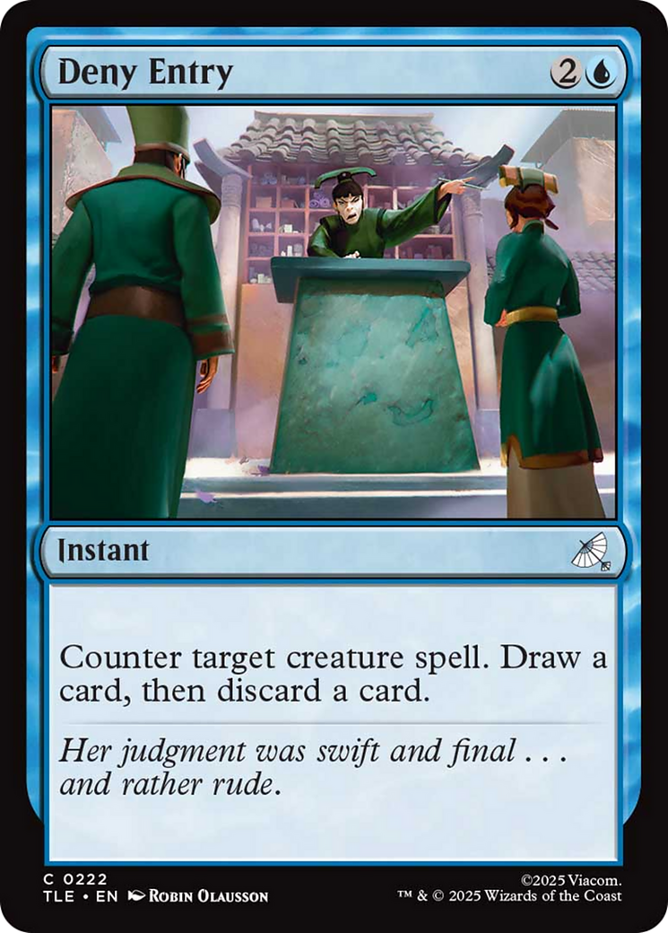 Deny Entry [Avatar: The Last Airbender: Eternal-Legal] | Boutique FDB TCG