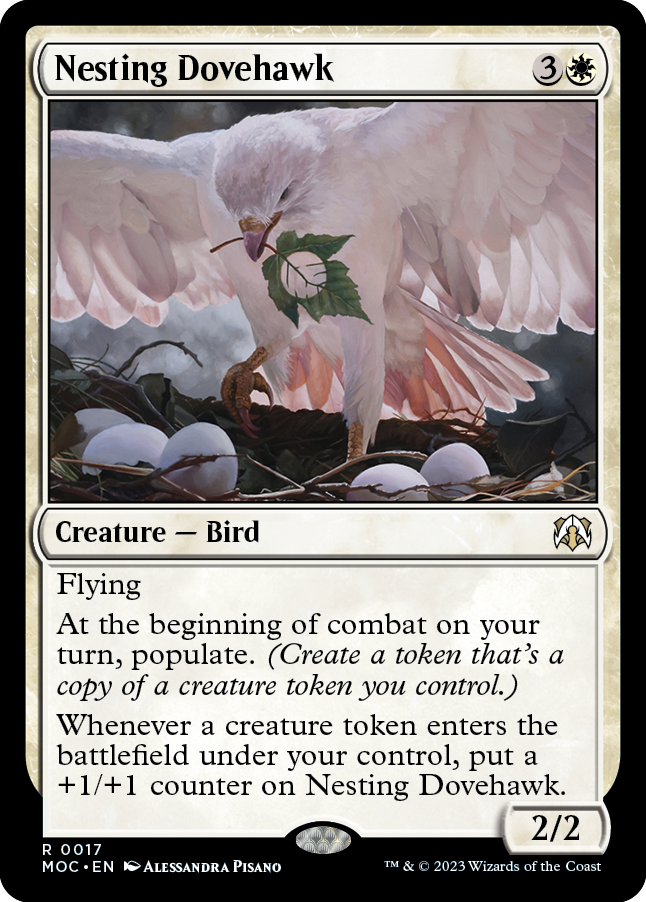 Nesting Dovehawk [March of the Machine Commander] | Boutique FDB TCG