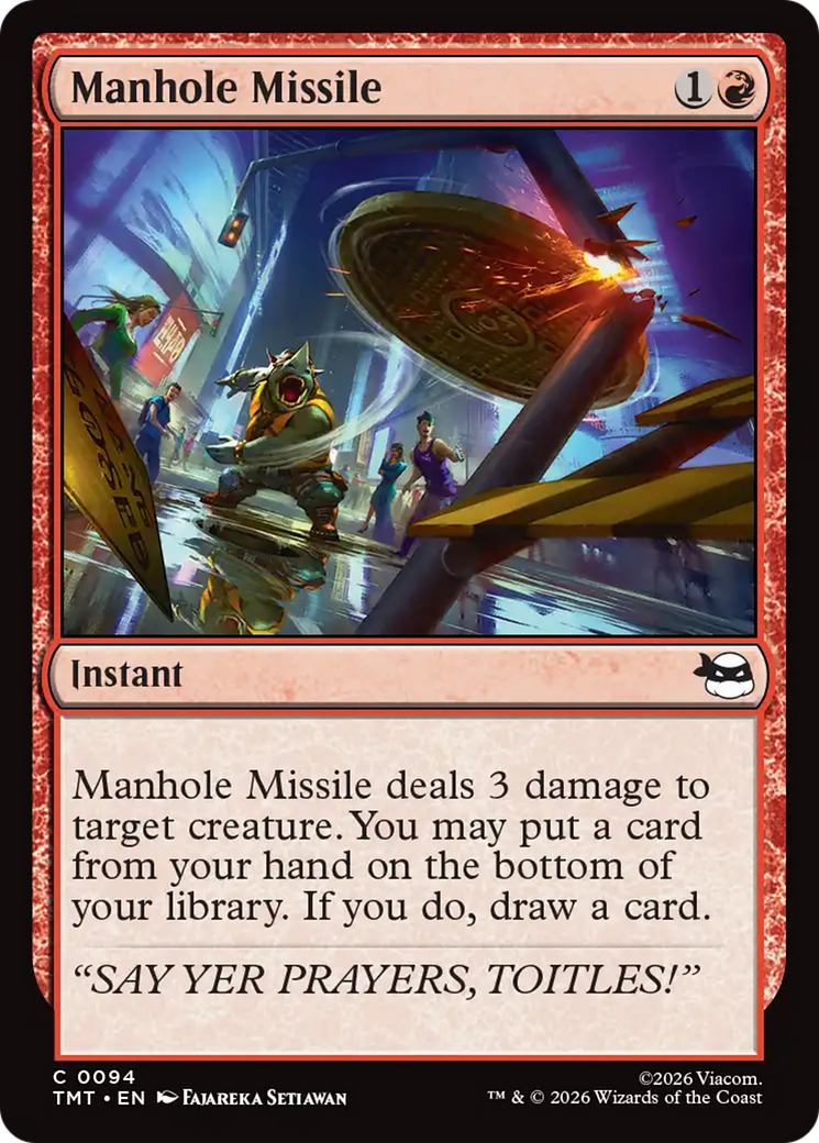 Manhole Missile [Teenage Mutant Ninja Turtles] | Boutique FDB TCG