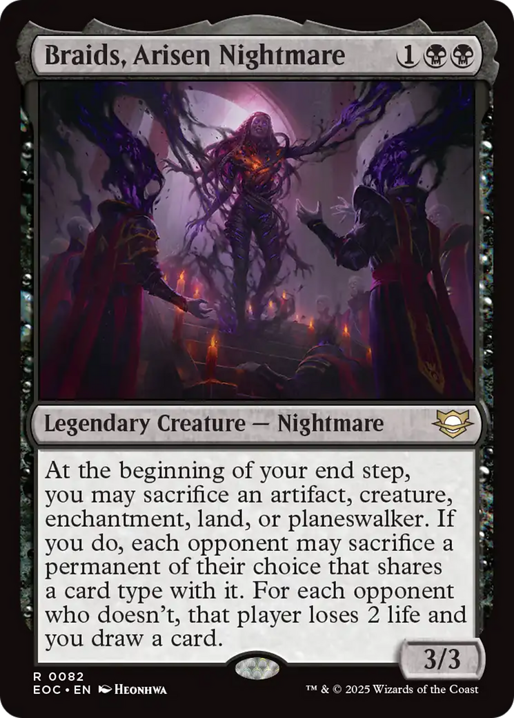 Braids, Arisen Nightmare [Edge of Eternities Commander] | Boutique FDB TCG