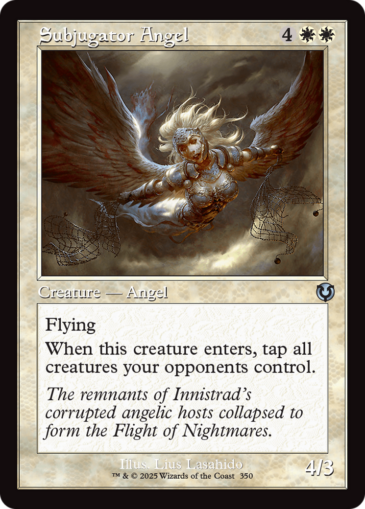 Subjugator Angel (Retro Frame) [Innistrad Remastered] | Boutique FDB TCG